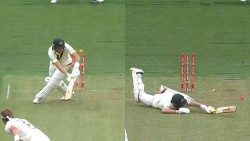 Snippets from Marnus Labuschagne's wicket.