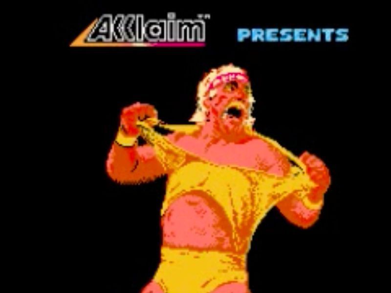 The introductory visual to the WWF Wrestlemania Game