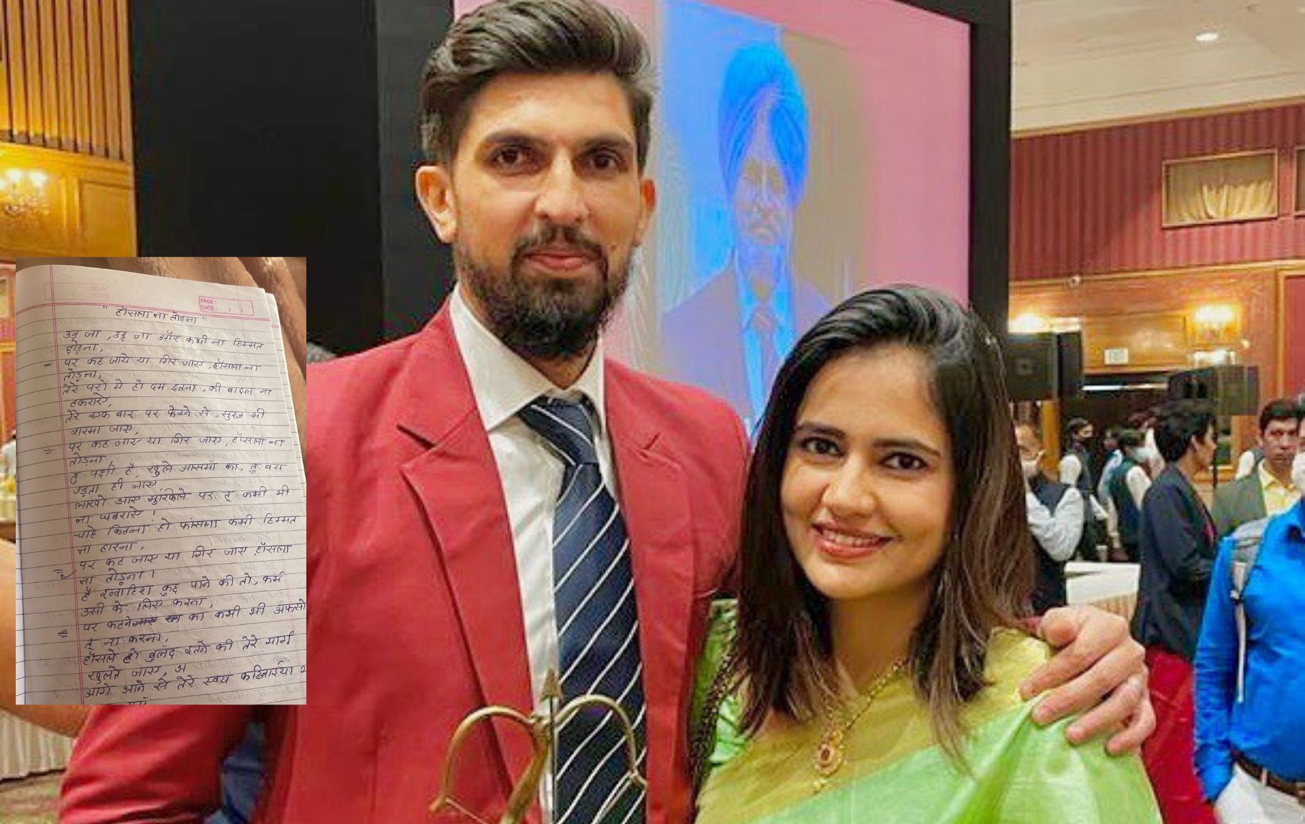 Ishant Sharma (L) with his wife Pratima. (Image source: Instagram)