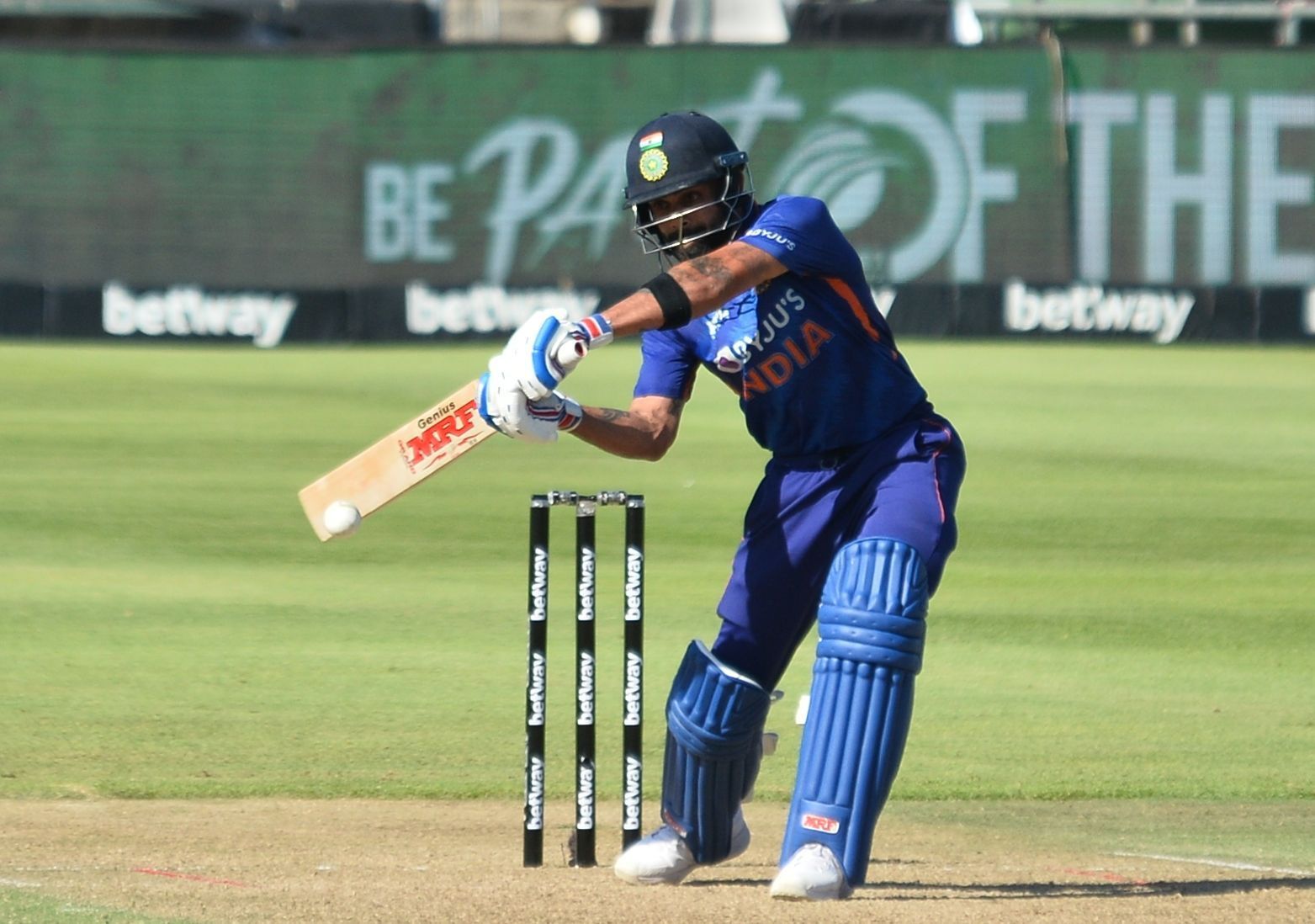 Kohli batting during the 3rd ODI. Pic: Getty Images