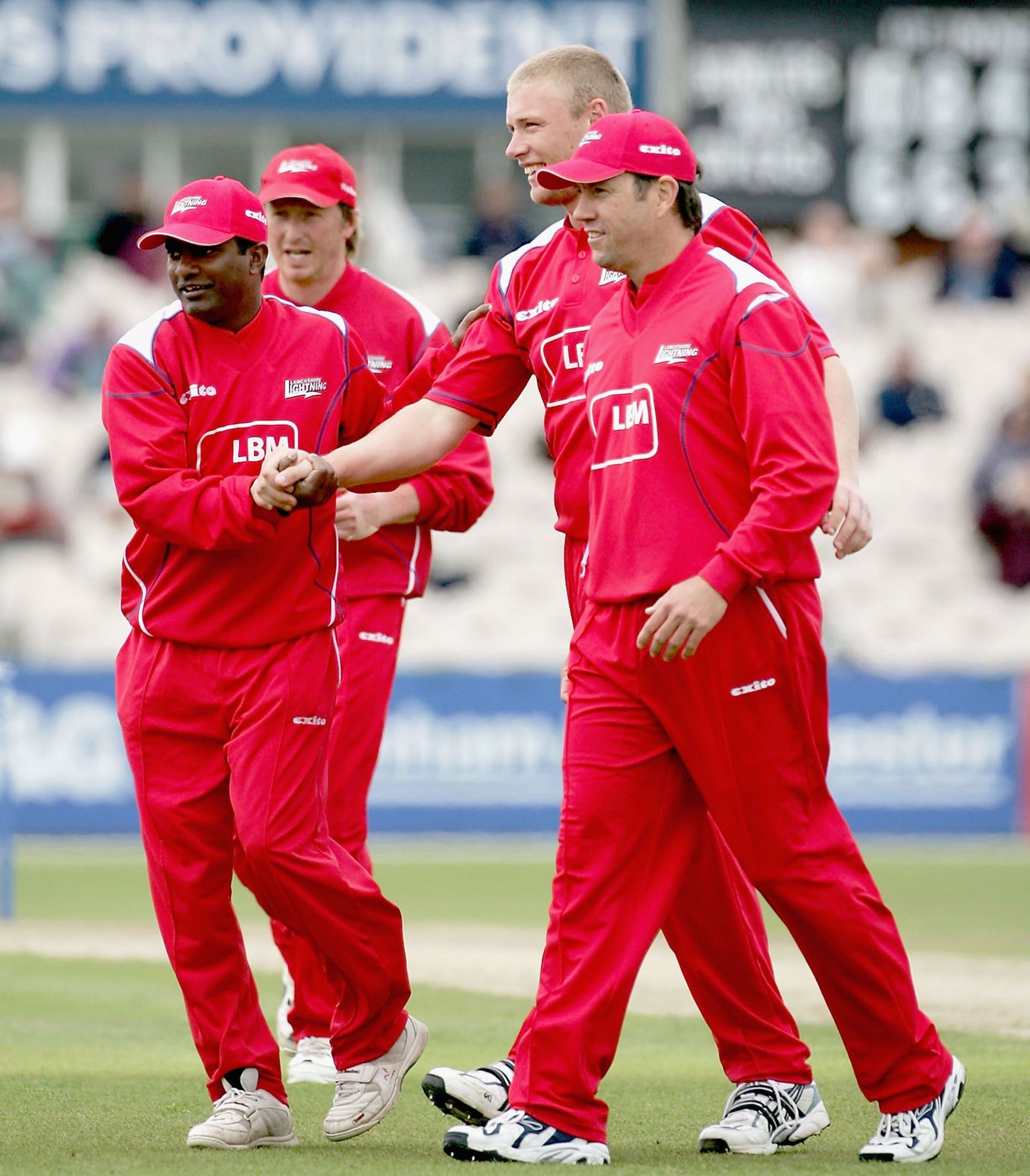 Muralitharan during his Lancashire days (Credit: Getty Images)