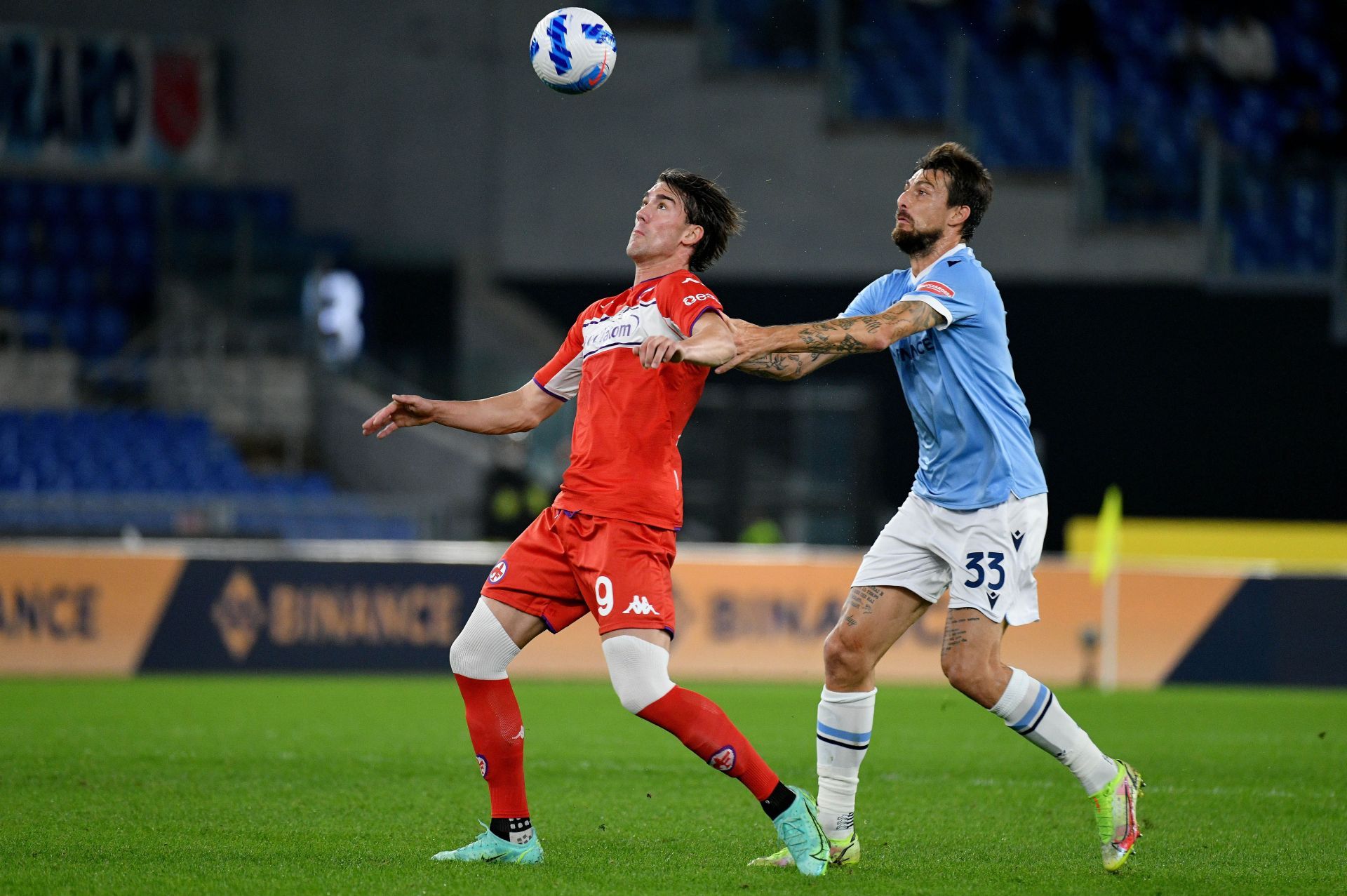 Vlahovic in action for Fiorentina