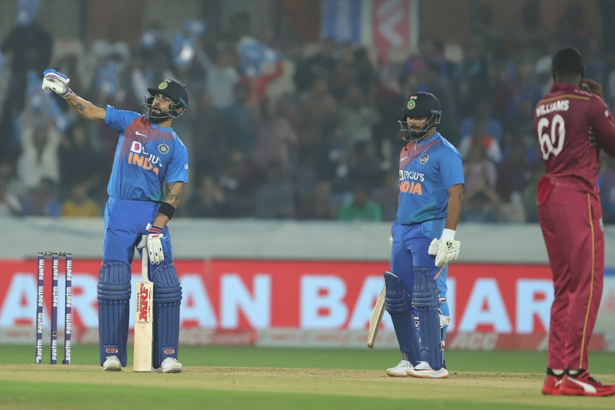 Virat Kohli mimics Kesrick Williams&#039; &#039;Notebook celebration&#039; in epic style [Image- Getty]