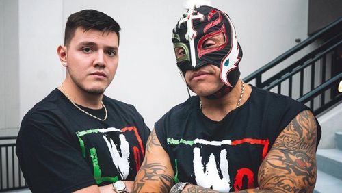 Dominik Mysterio and Rey Mysterio