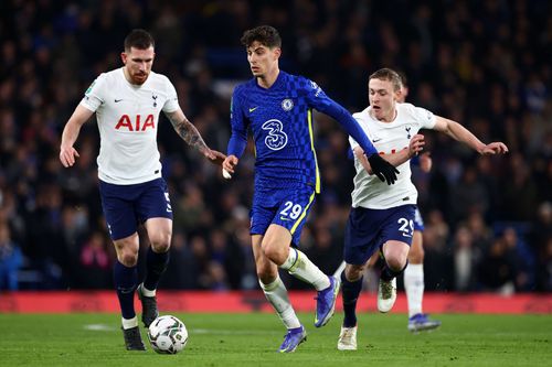 Kai Havertz in action against Tottenham