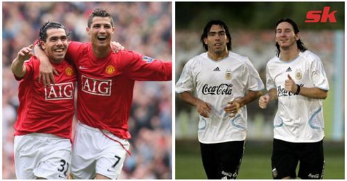 Tevez has played with both the legends of modern football