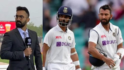 Dinesh Karthik says Rahul Dravid will be ready for "harsh decisions" on Pujara and Rahane.