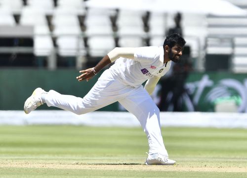 Jasprit Bumrah during Day 2 of Cape Town Test. Pic: Getty Images