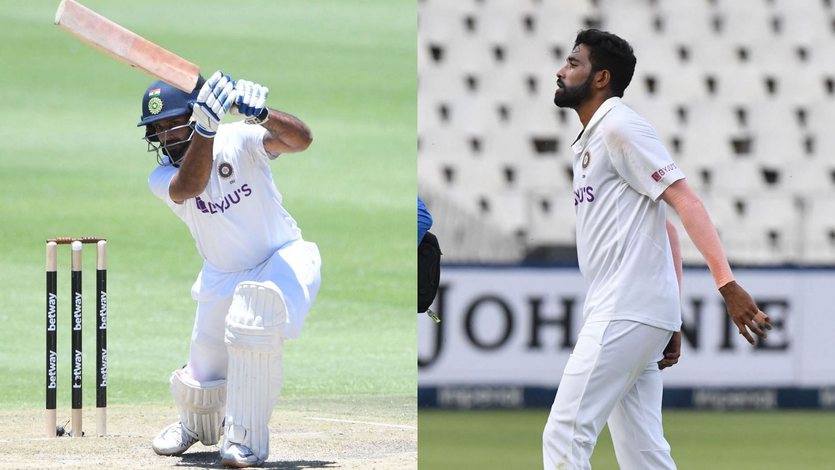 Hanuma Vihari (L) makes way for Virat Kohli; Mohammed Siraj out with injury. (PC: Getty Images)