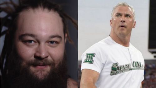 Bray Wyatt (left); Shane McMahon (right)