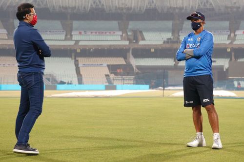 A legendary meeting at the iconic Eden Gardens. Pic: BCCI/ Twitter