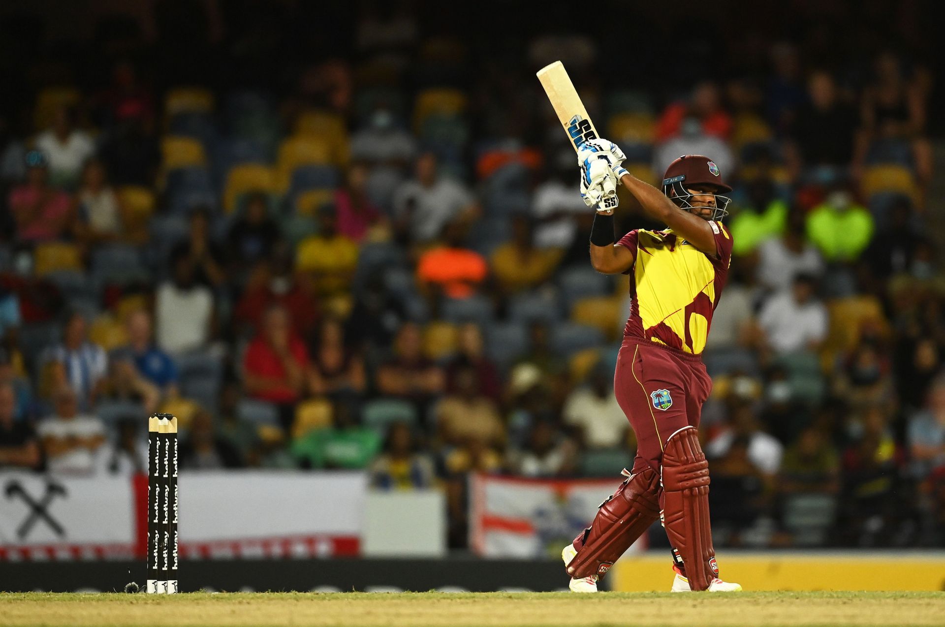 Pooran stepped up and put on a show against India. 