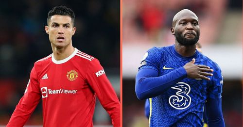 Manchester United's Cristiano Ronaldo and Chelsea's Romelu Lukaku