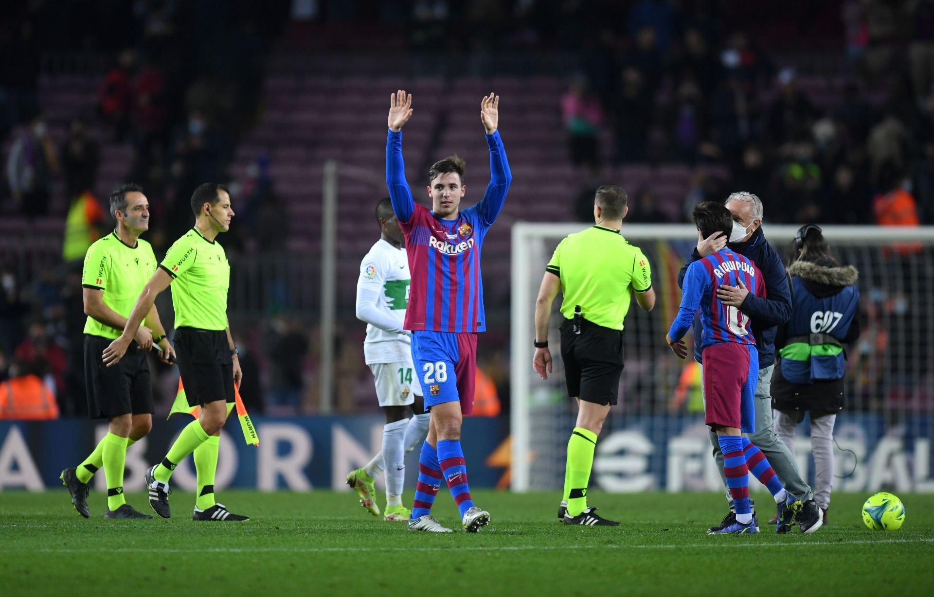 Nico Gonzalez in action for Barca.