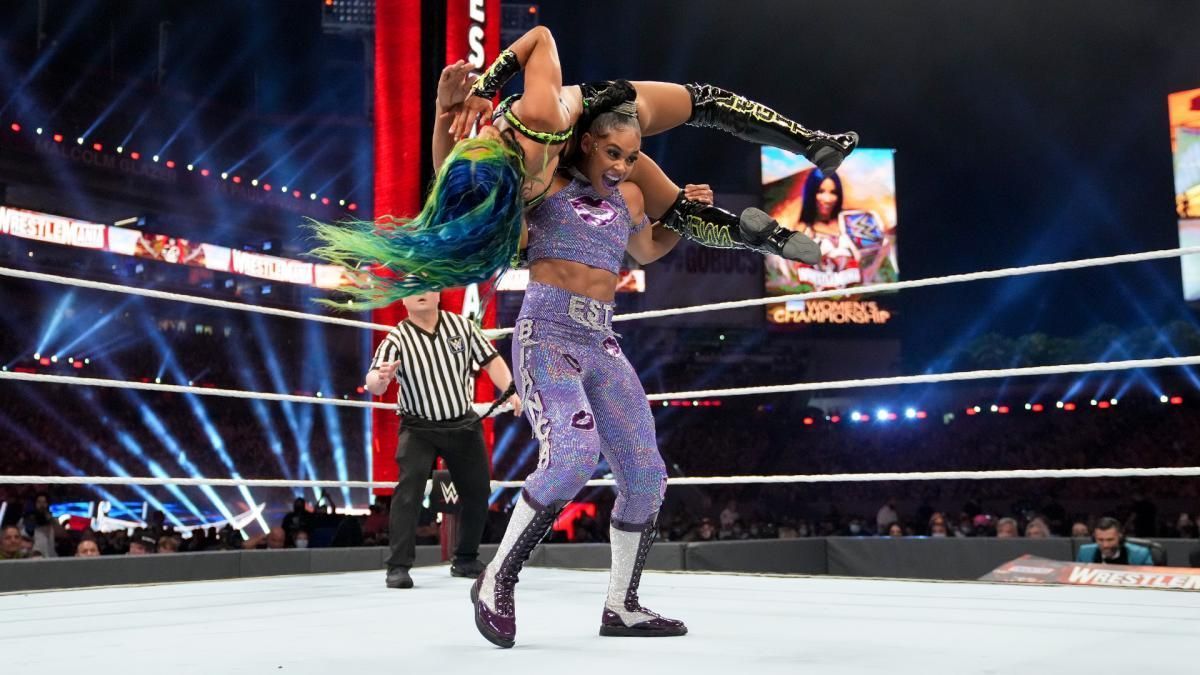 The EST of WWE defeated Sasha Banks at WrestleMania 37