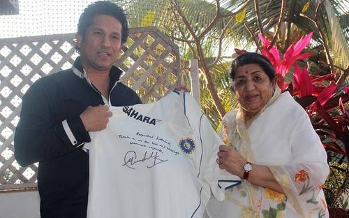 Lata Mangeshkar was a huge fan of Sachin Tendulkar [PC: The Hindu]