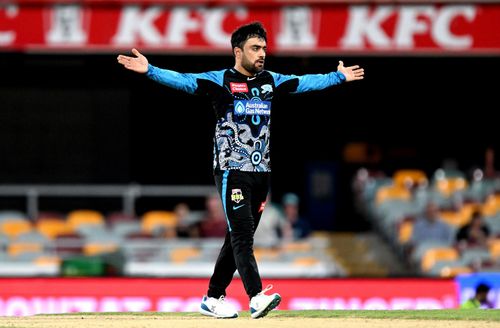 Rashid Khan represents Lahore Qalandars in PSL 2022