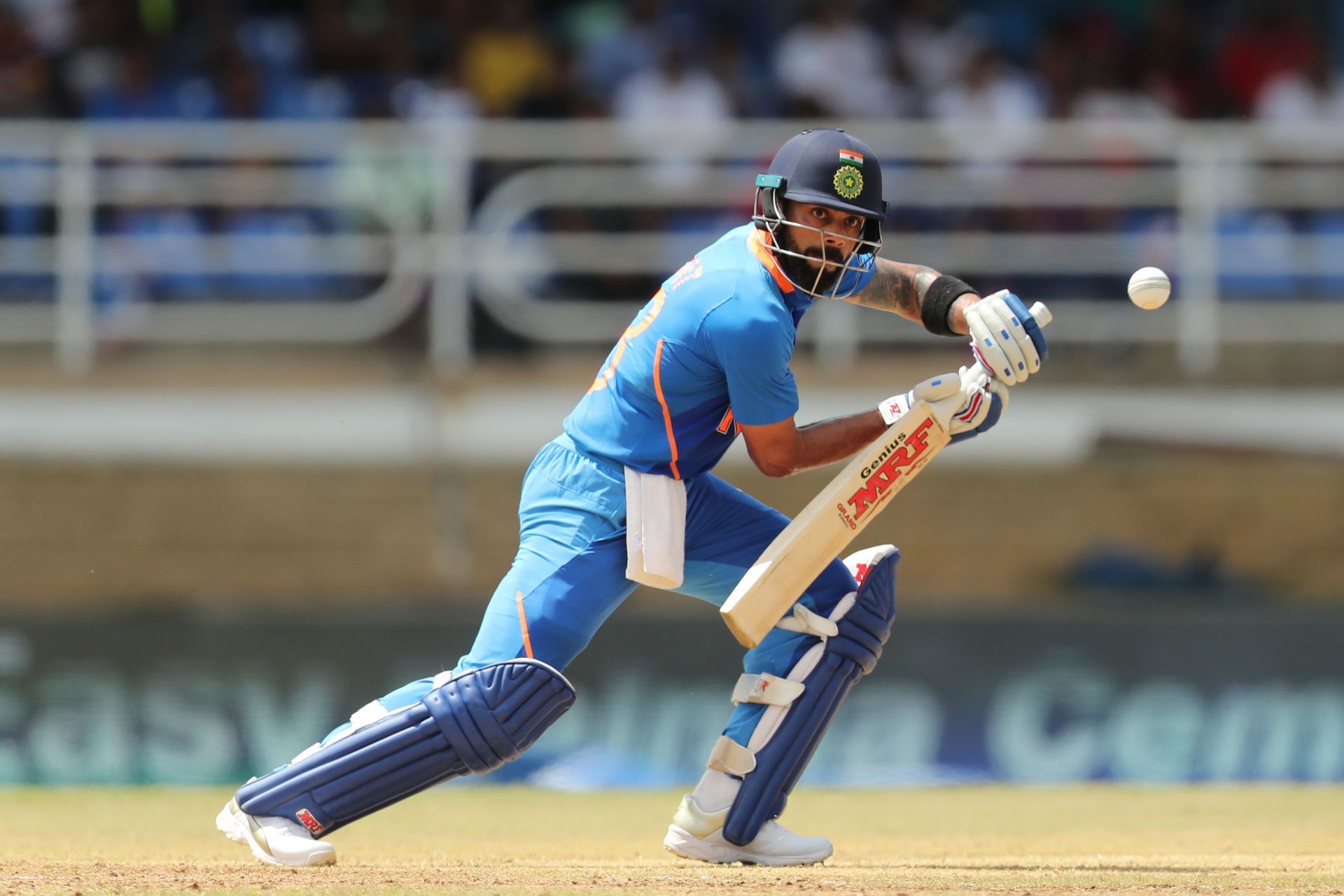 Virat Kohli batting in an ODI against West Indies. Pic: Getty Images