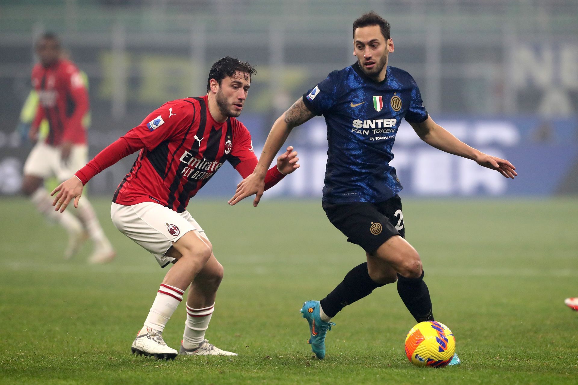Calhanoglu picked up the assist for Inter&#039;s only goal against AC Milan