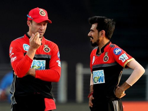 Yuzvendra Chahal wishes AB de Villiers on 38th birthday (Credit: IPL/BCCI).