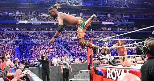 Kofi Kingston in the 2022 Men's Royal Rumble