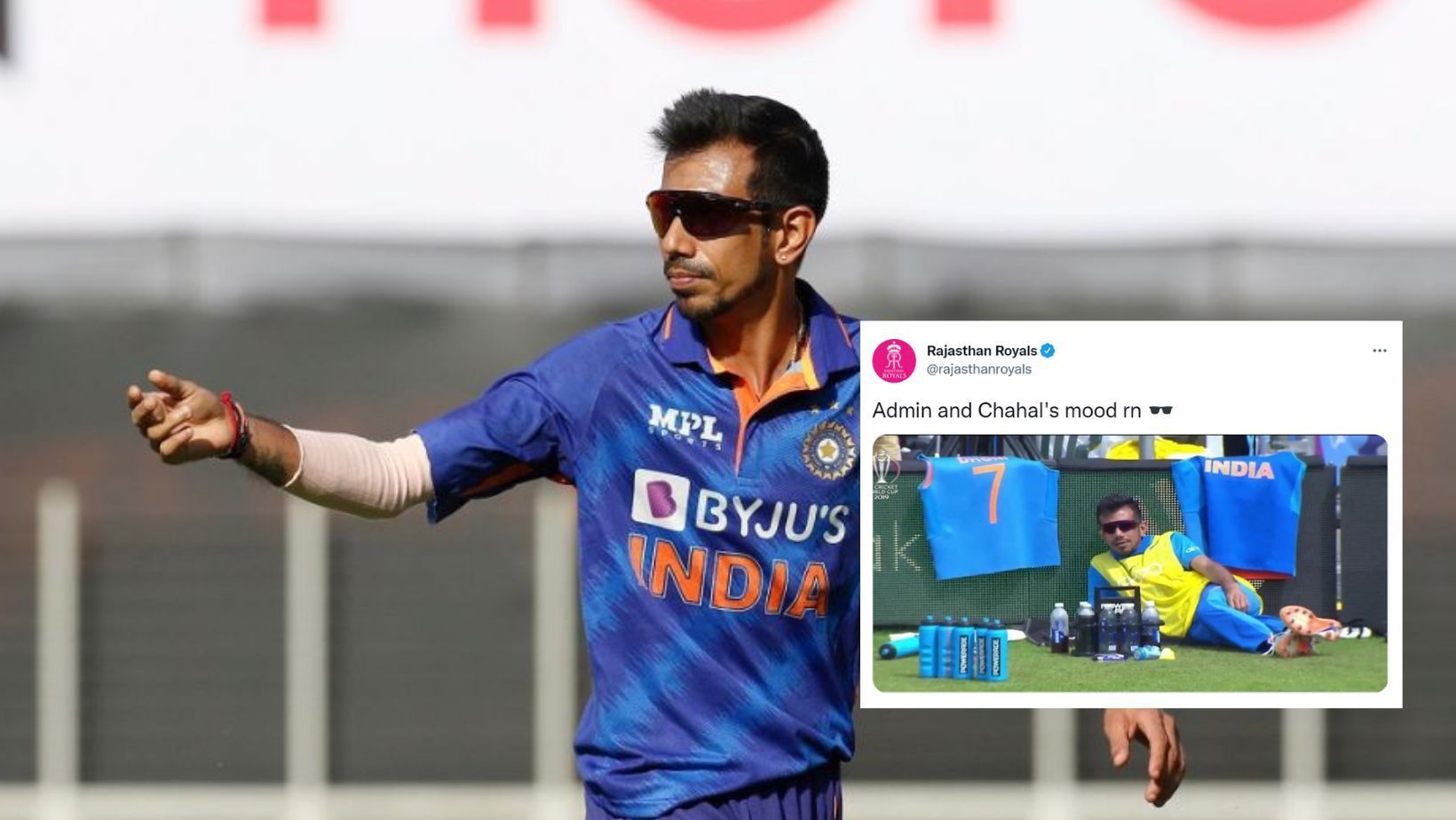 Rajasthan Royals react to Yuzvendra Chahal&#039;s brilliant signing.