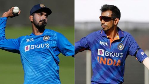 KL Rahul (L) is out with a 'niggle', Yuzvendra Chahal is rested.