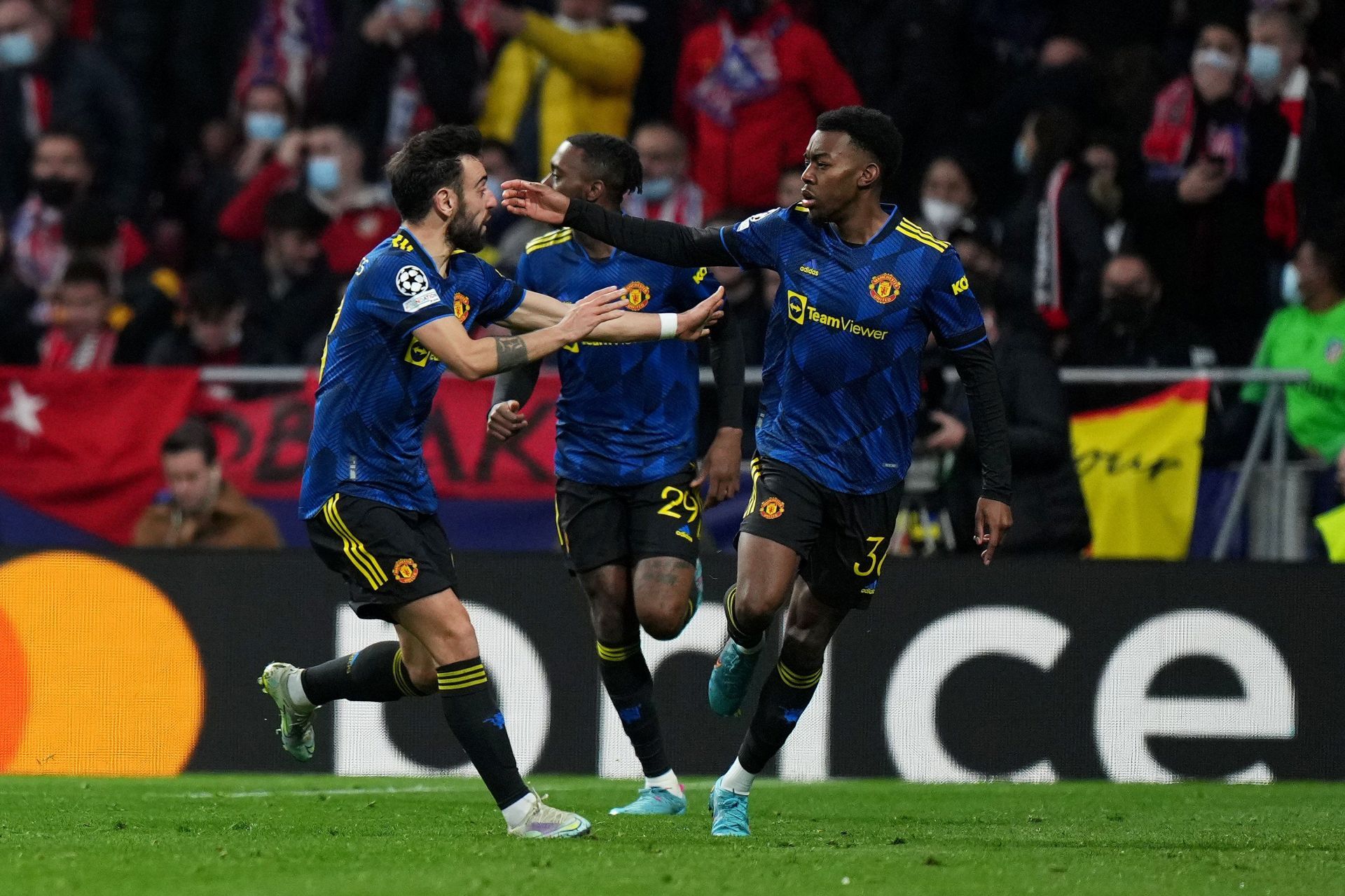 United held Atletico Madrid to a 1-1 draw in the Champions League.
