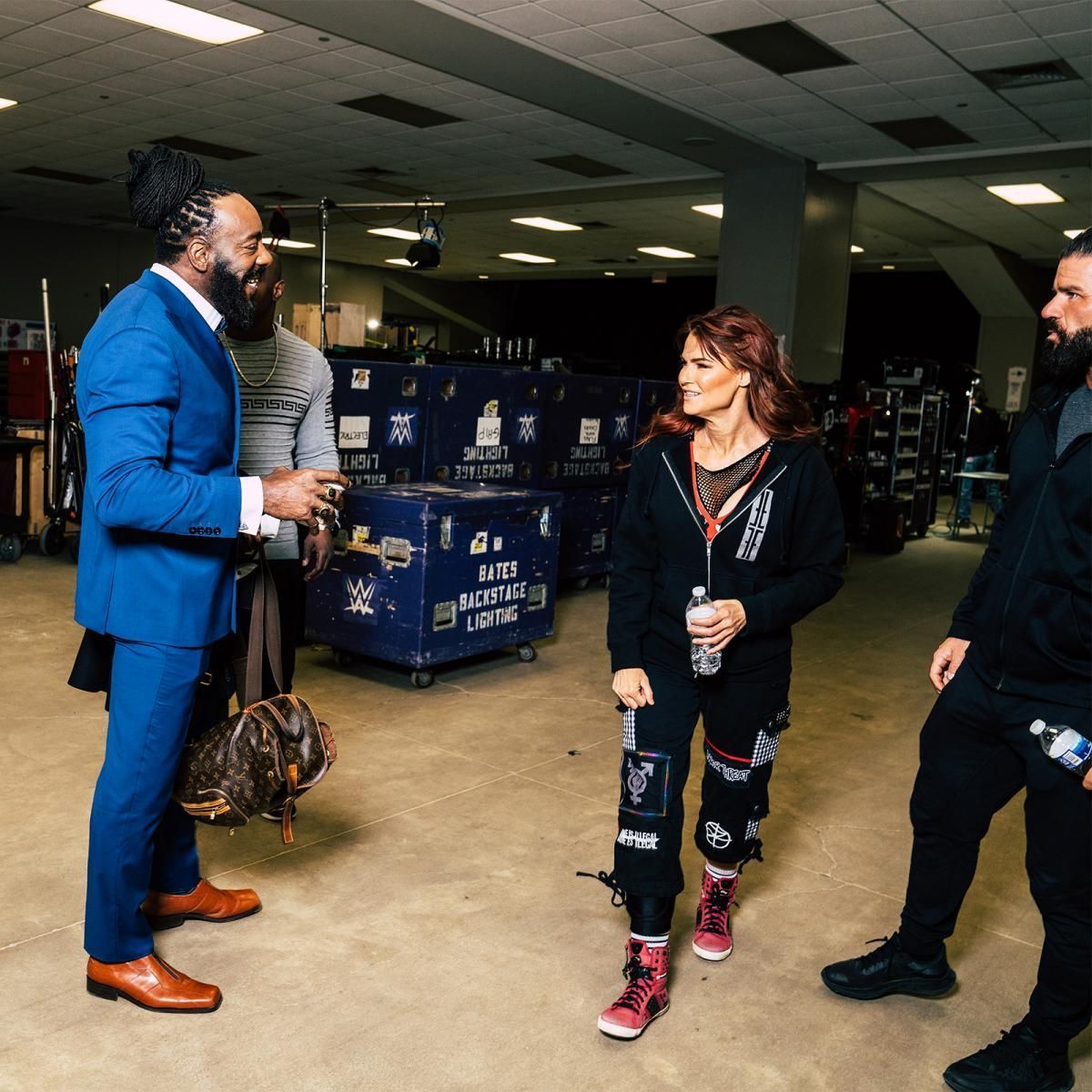 Booker-T and Lita at the Rumble