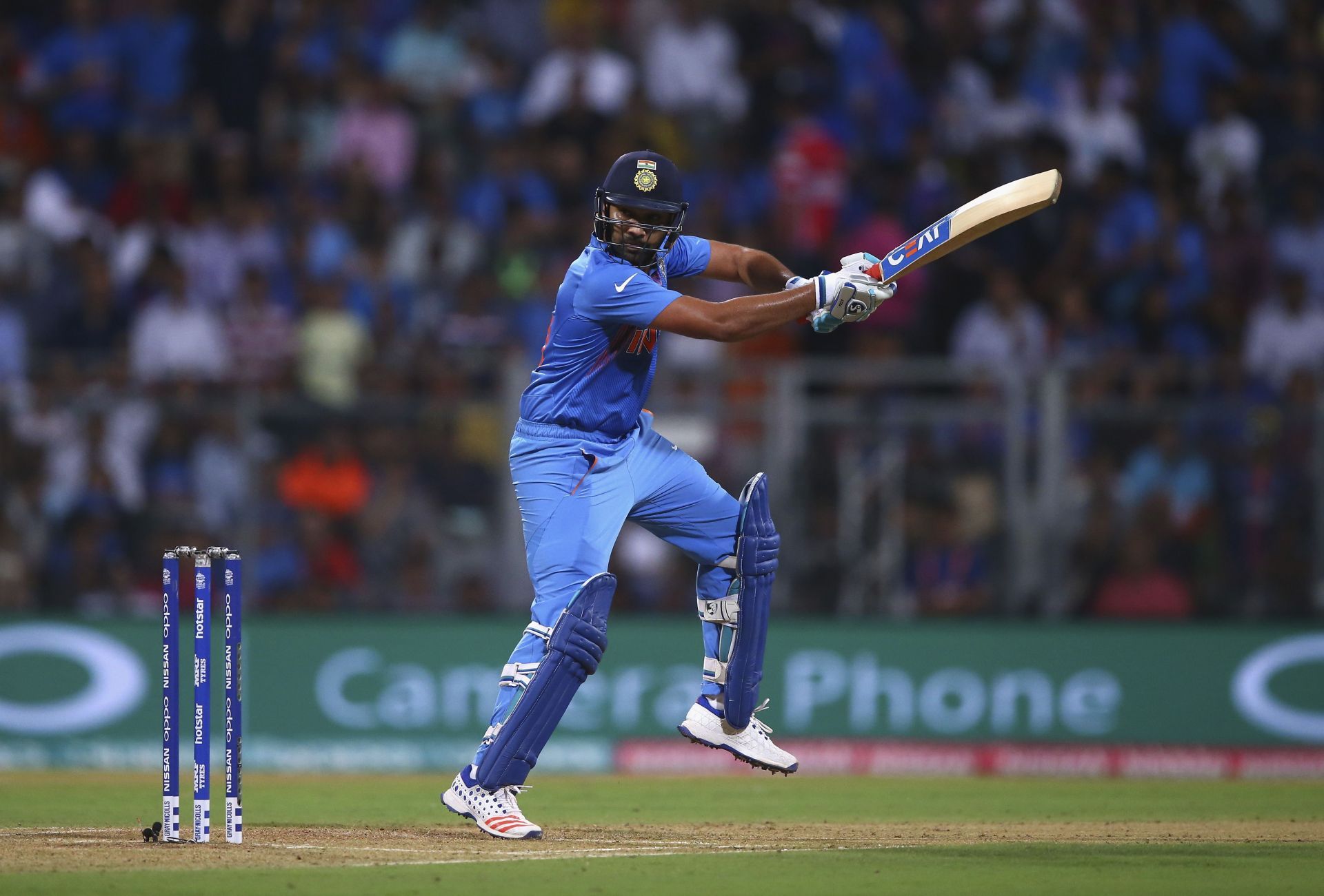 Rohit Sharma of India Rohit Sharma after smashing a half-century Rohit Sharma after smashing a half-century