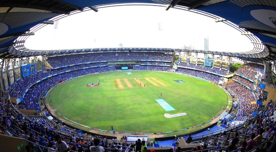 Enter caption Wankhede Stadium has been a home to the Mumbai Indians.