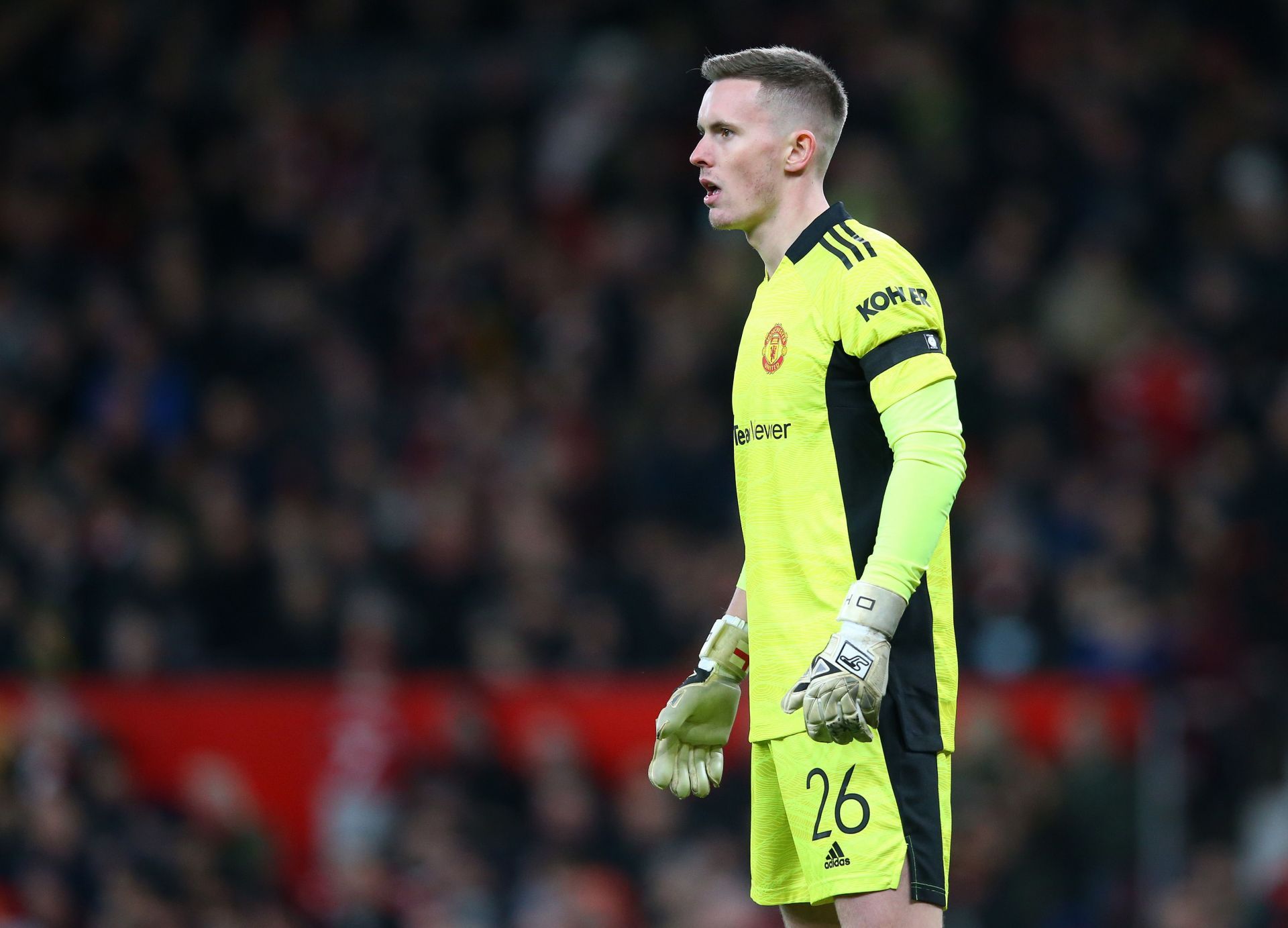 Dean Henderson in action against Middlesbrough: The Emirates FA Cup Fourth Round