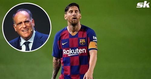 Tebas was defiant over La Liga's financial situation following Messi's departure.