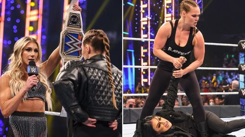 Women's WWE Royal Rumble winner Ronda Rousey visited both RAW and SmackDown this week