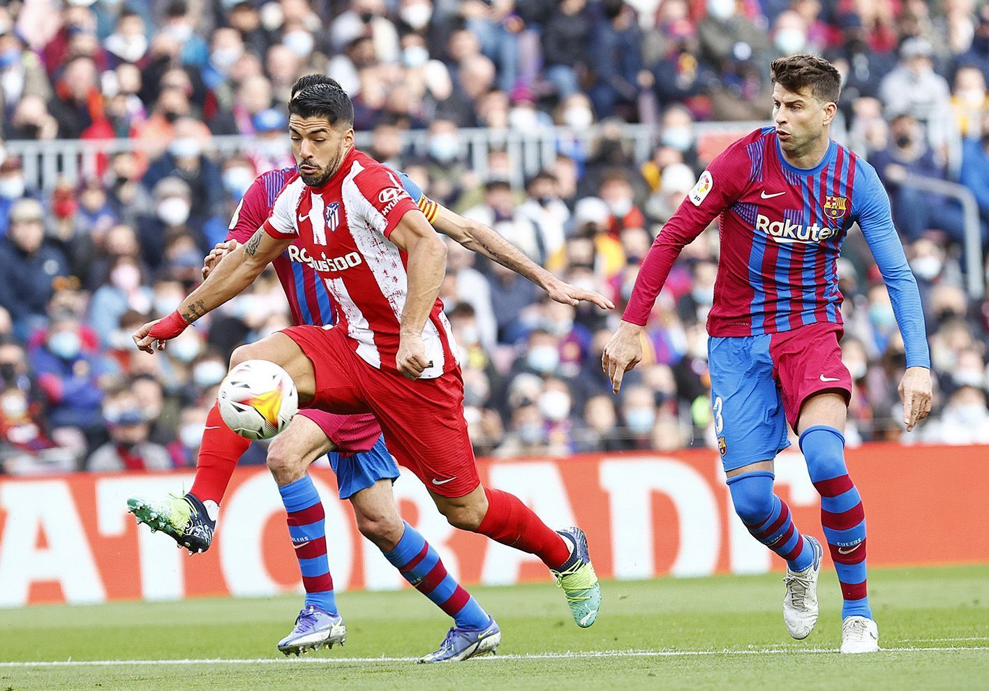 Luis Suarez scored his eighth La Liga goal of the season
