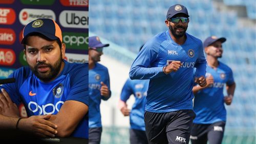 Rohit Sharma (L) and Jasprit Bumrah (R).