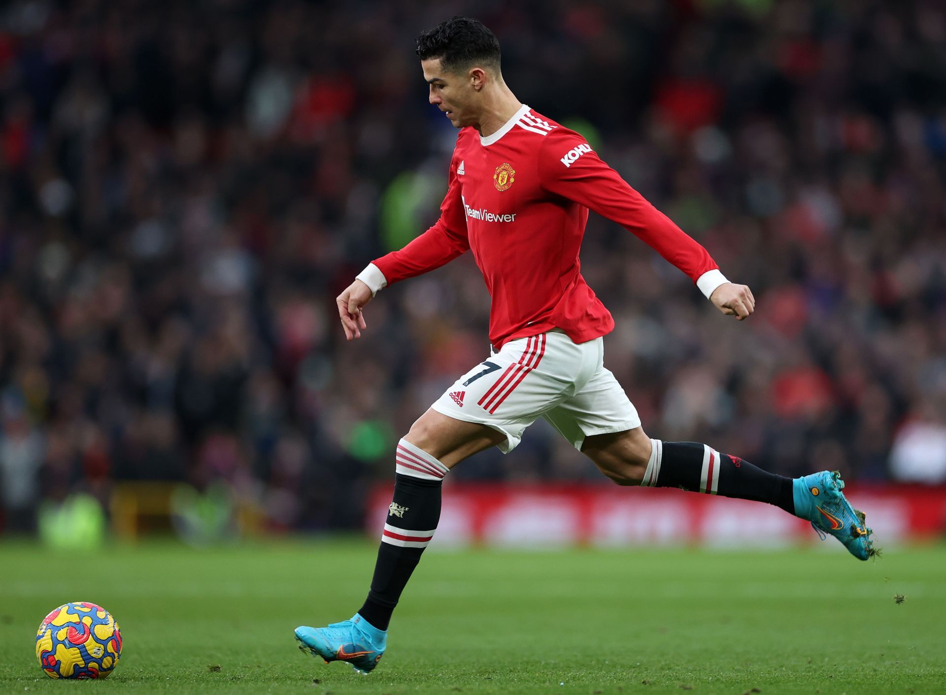 Cristiano Ronaldo in action for the Red Devils