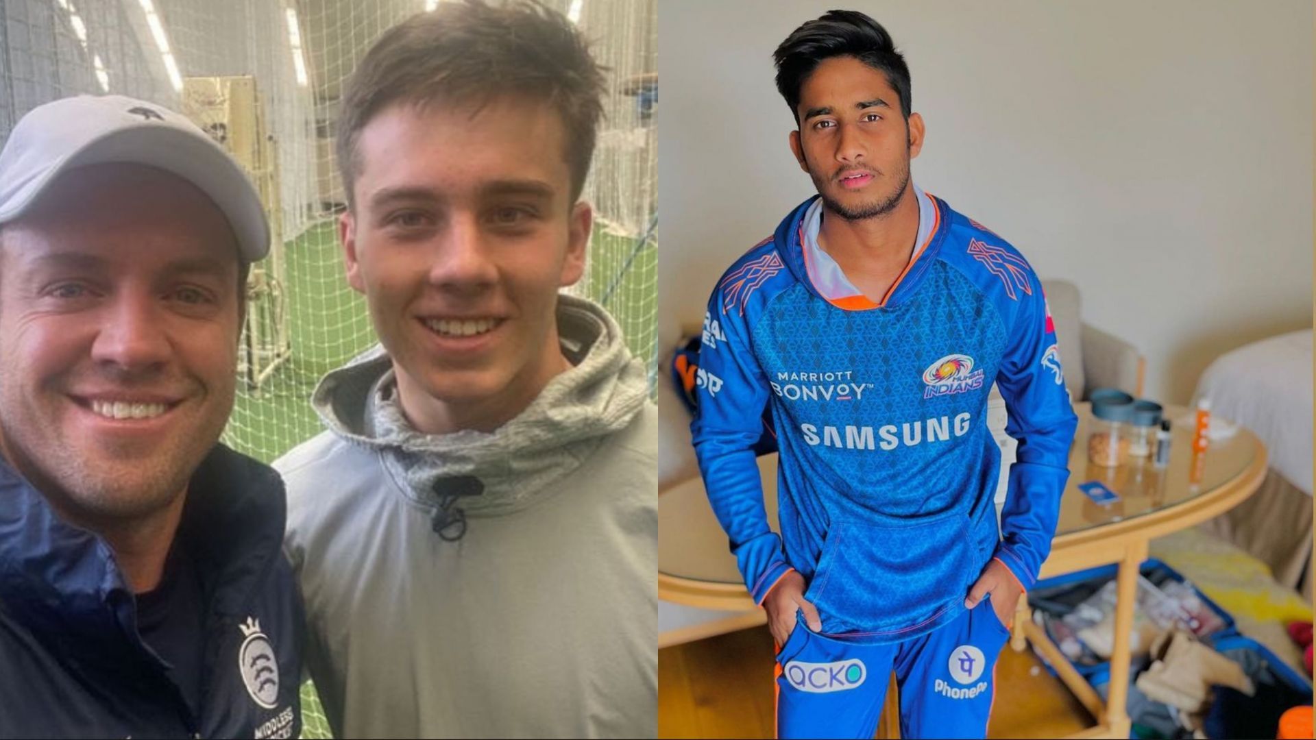 Dewald Brevis and Aaqib Khan are two of the youngest players in IPL 2022 Auction (Image Source: Instagram)