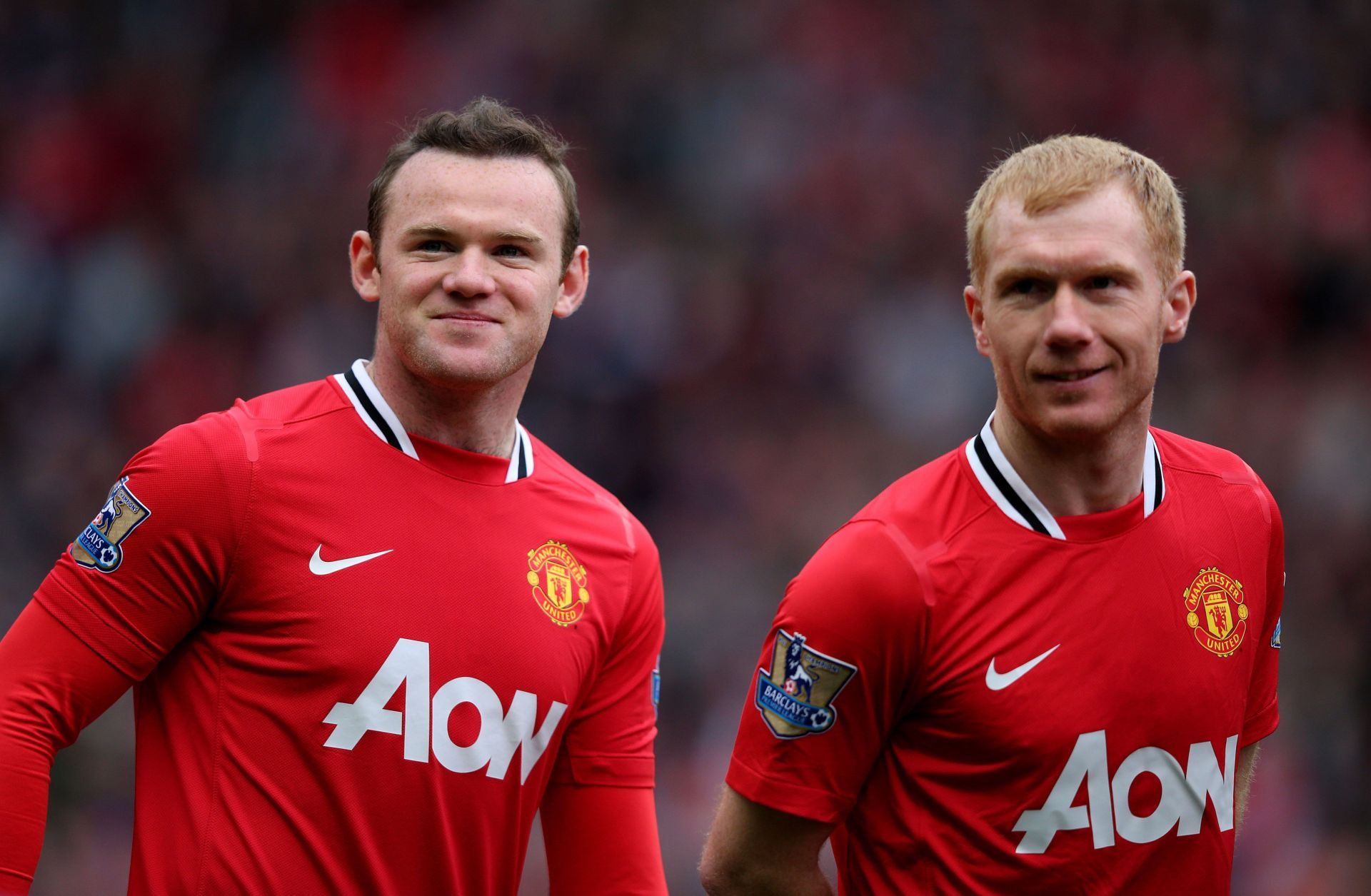 Wayne Rooney (left) and Paul Scholes excelled in Europe for Manchester United.