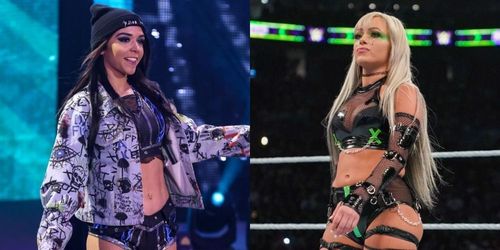 WWE Superstars Cora Jade and Liv Morgan