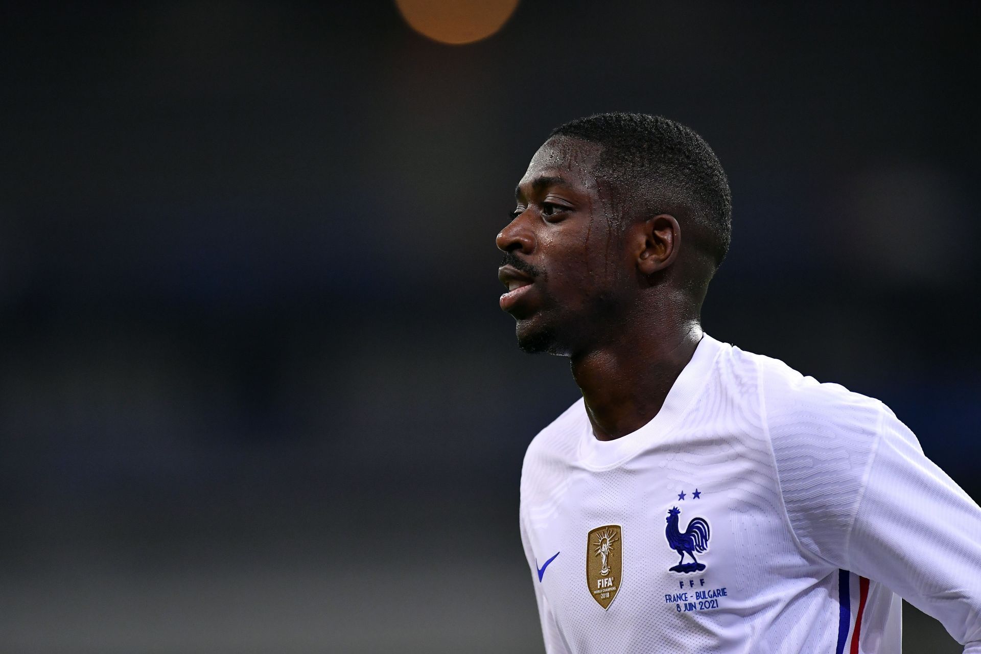 Ousmane Dembele in action for France