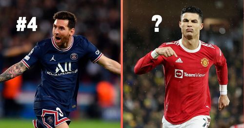 PSG's Lionel Messi and Manchester United's Cristiano Ronaldo