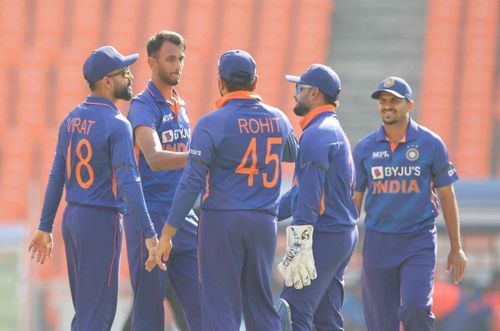 India won the first ODI in Ahmedabad [P.C: BCCI]