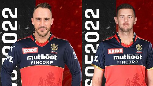 IPL 2021 Champions Faf du Plessis and Josh Hazlewood will play for Royal Challengers Bangalore in IPL 2022 (Image Courtesy: Instagram/RCB)