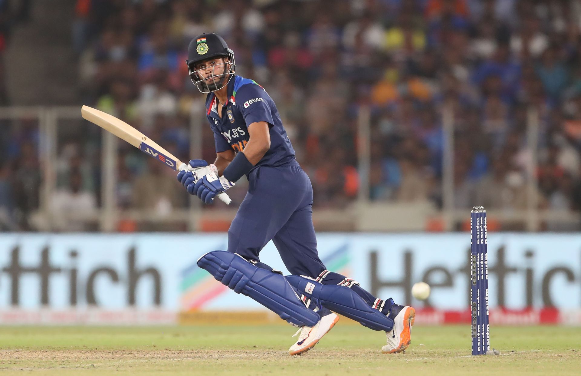 Shreyas Iyer strung together an 84-run partnership with Sanju Samson