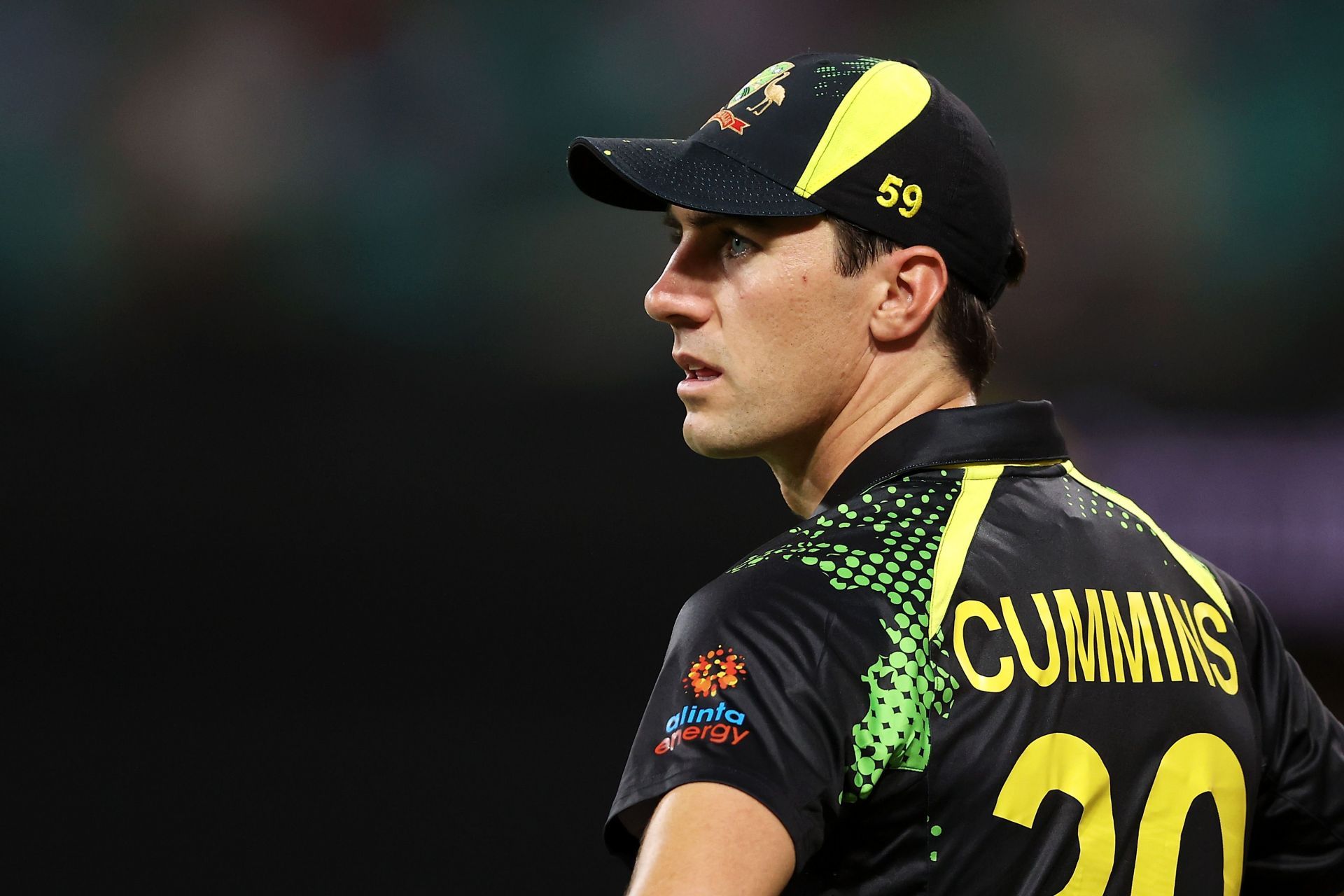Pat Cummins during the T20 series against Sri Lanka. Pic: Getty Images