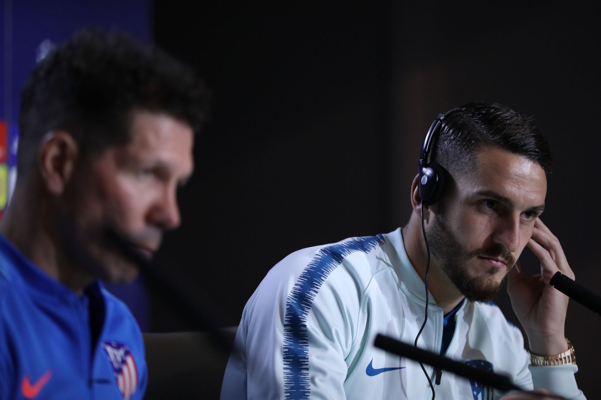 Koke (right) has found success under Simeone (left).