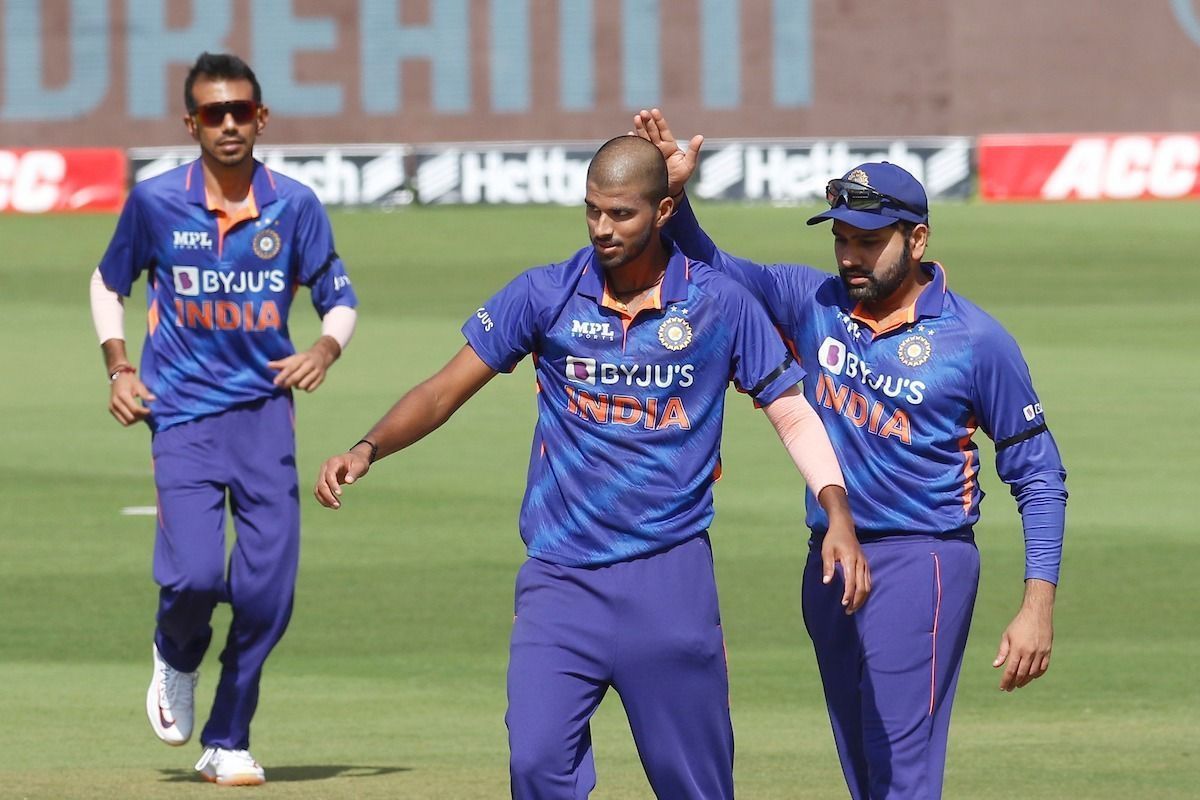 Washington Sundar claimed three wickets on international comeback. Pic: BCCI