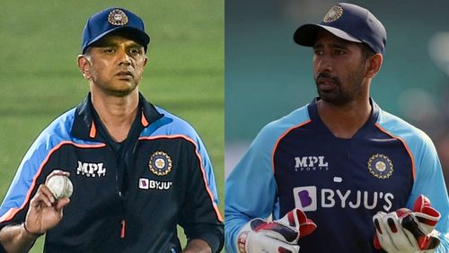 Rahul Dravid conveyed the selectors and team managements' decision to Wriddhiman Saha