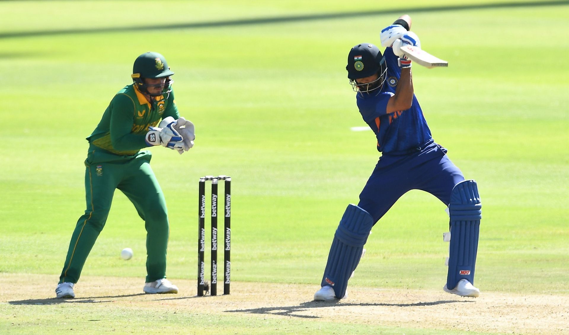 Virat Kohli batting during the South Africa ODIs. Pic: Getty Images